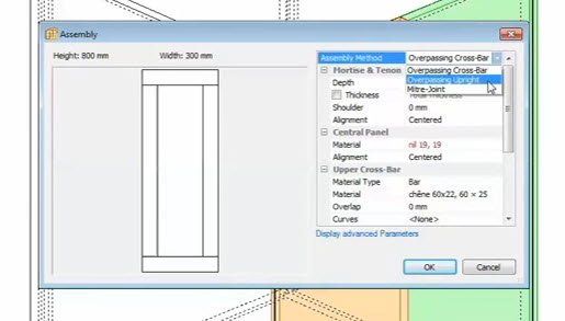 assembly method overpassing uprights