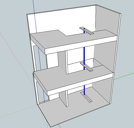 central pole measure complex stairwell