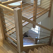 wood metal staircase project