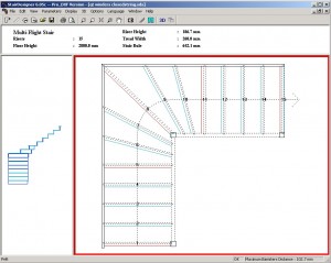 Stair template drawing