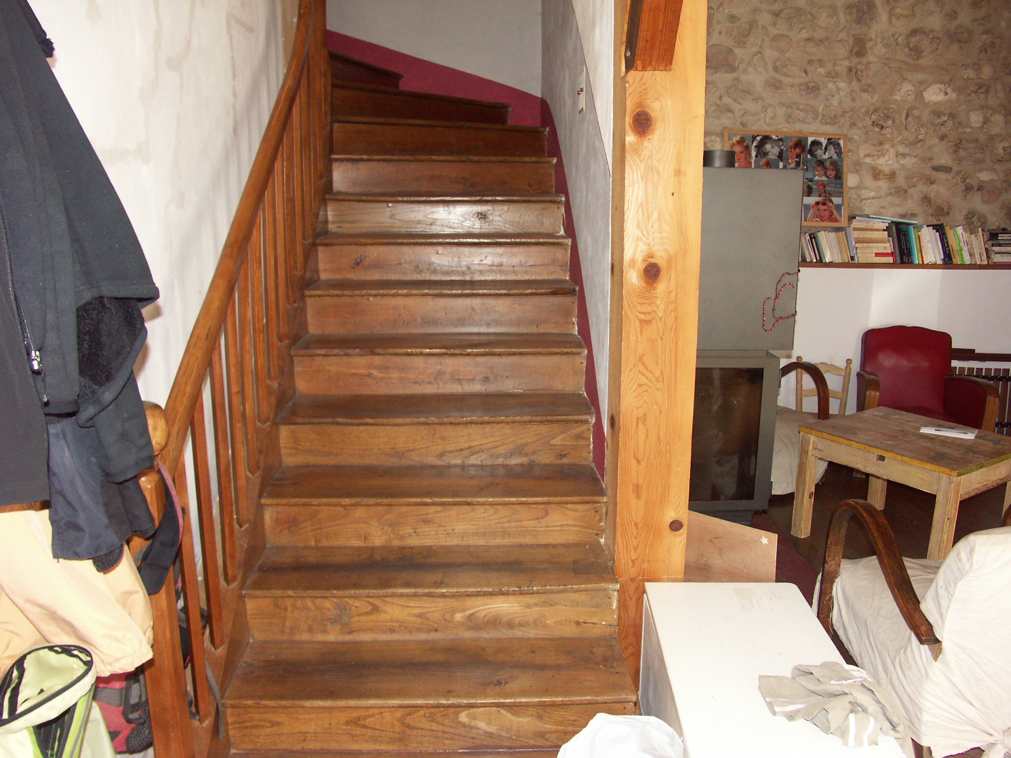 Old Stair in a French Farm House