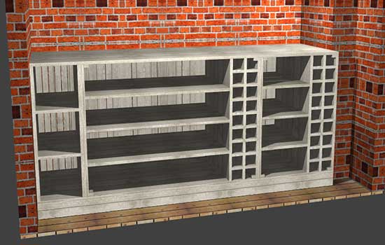 Polyboard storage units