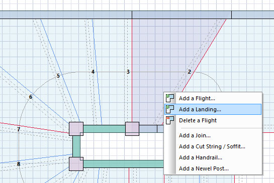 2d stair design window