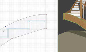 stair stringer curve editor