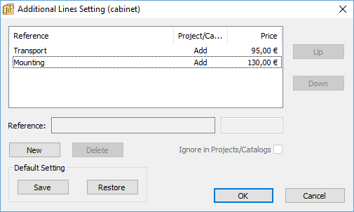 Additional pricing lines 2