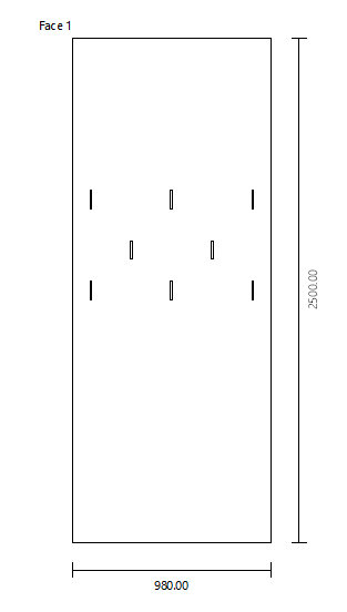 polyboard workshop plans showing cut outs for hooks