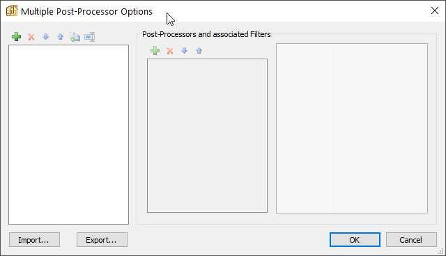 polyboard multiple post processor setting