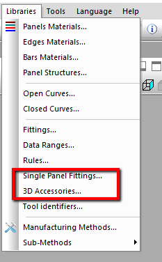 3d accessories and single panel fittings libraries Polyboard