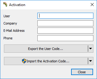 activation window